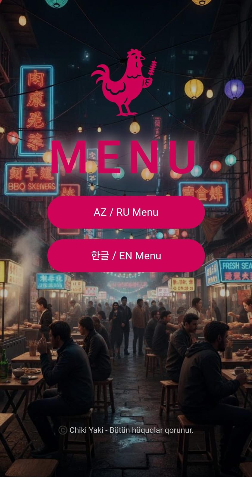 Restoranlar üçün menyu || Menyum.az